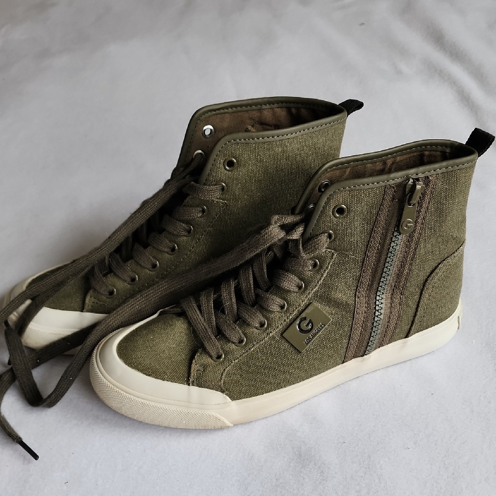 GBG Los Angeles Olive High-Top Sneakers